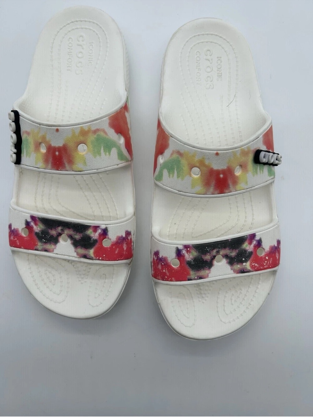 CROCS White Unisex Classic Clog Sole Detail